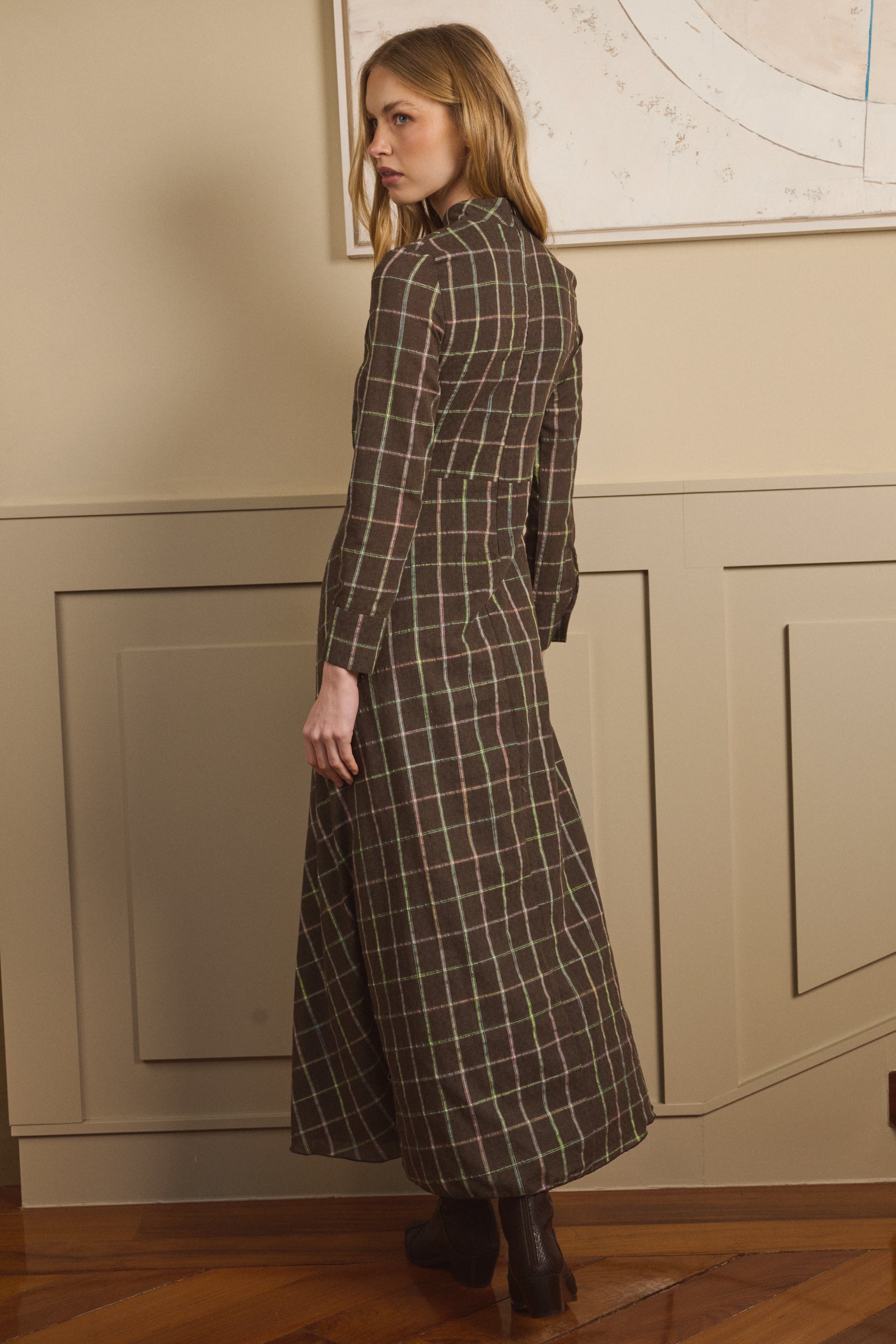 VESTIDO PERKINS CUADROS