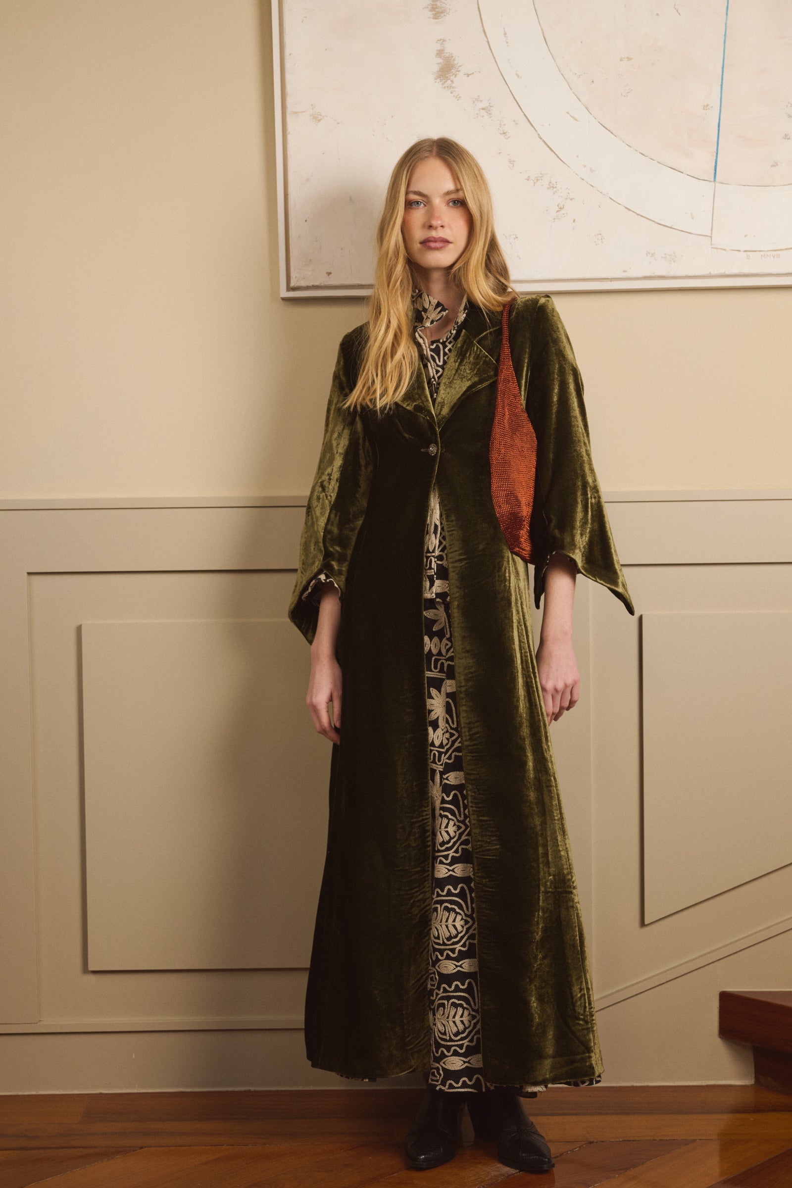PETROLEUM GREEN JEWEL COAT