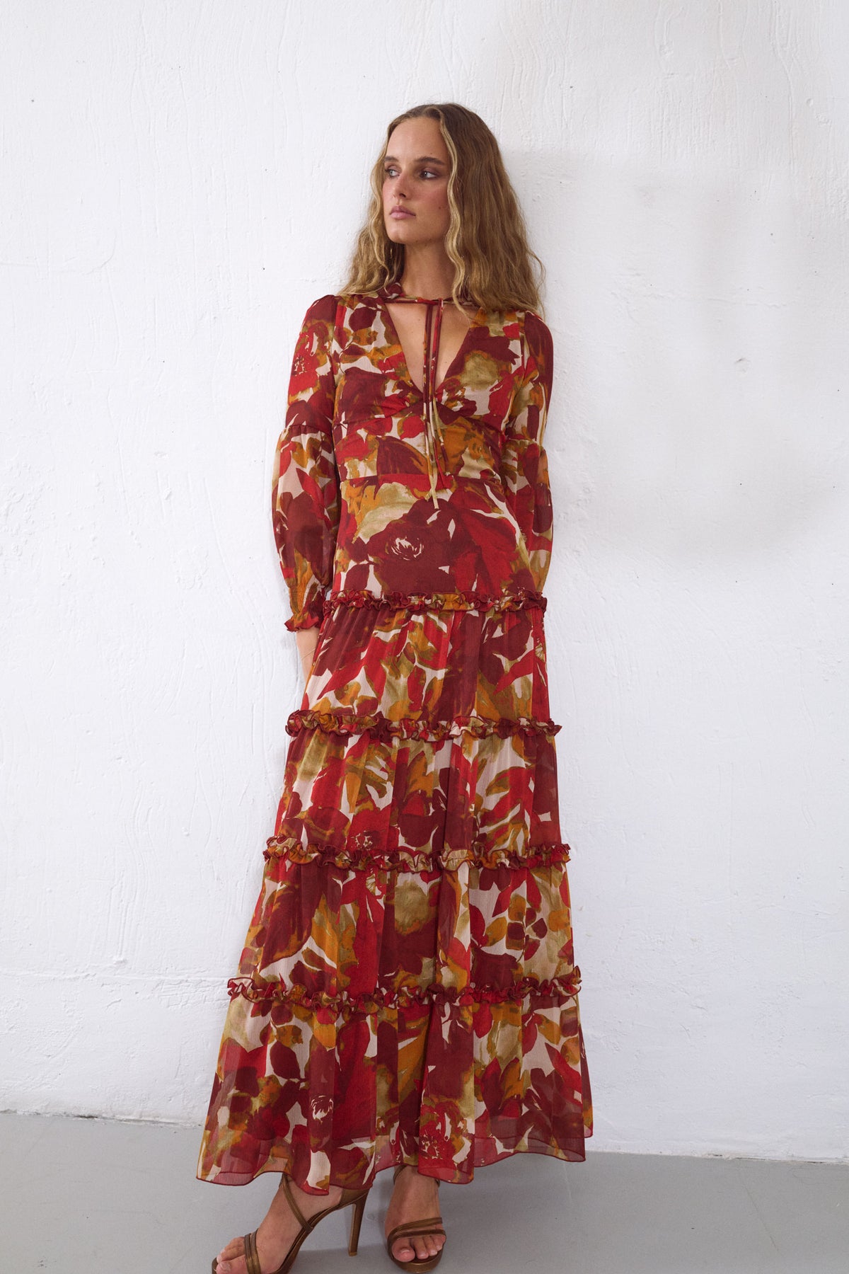 VESTIDO ÉBANO GRANATE