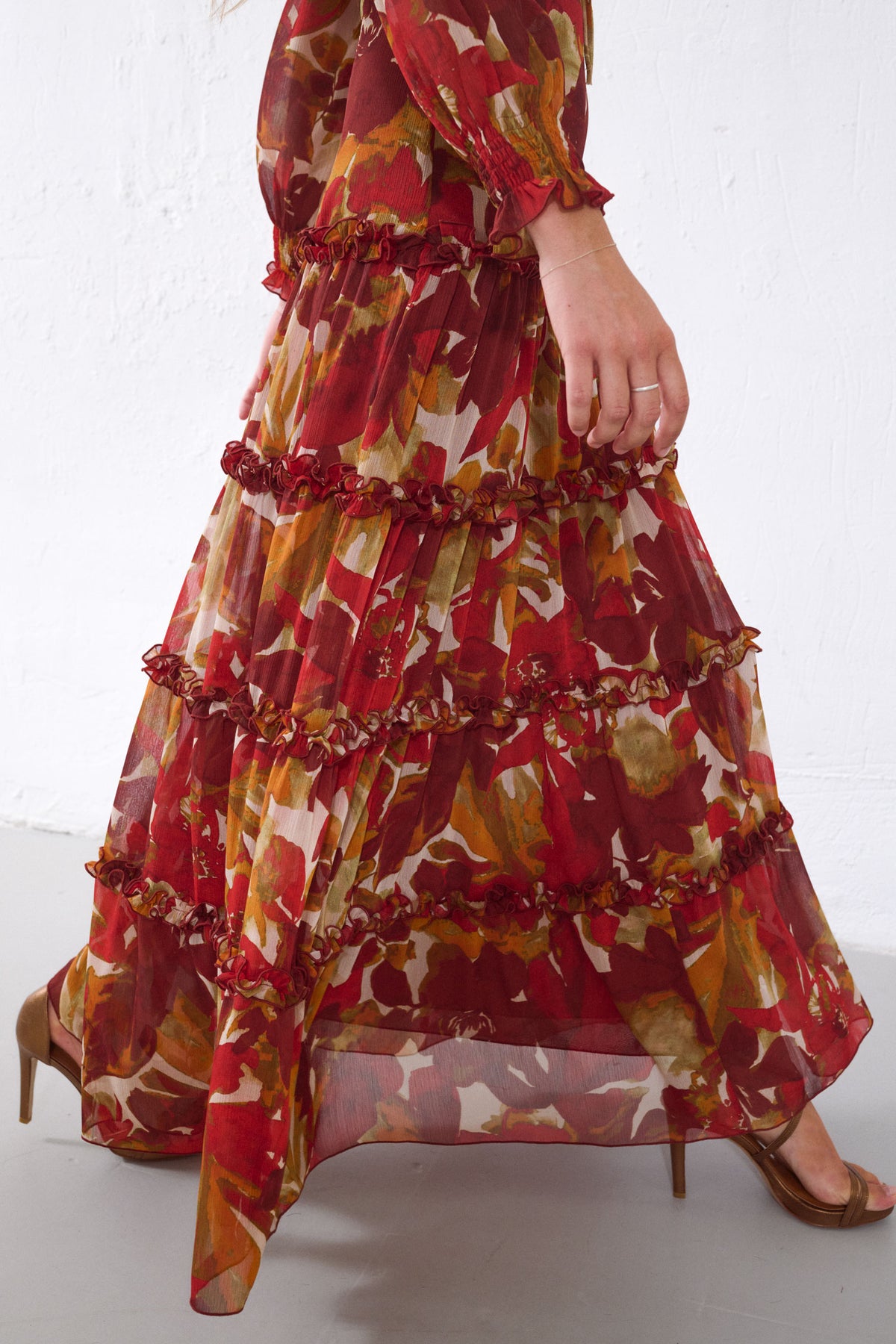 VESTIDO ÉBANO GRANATE