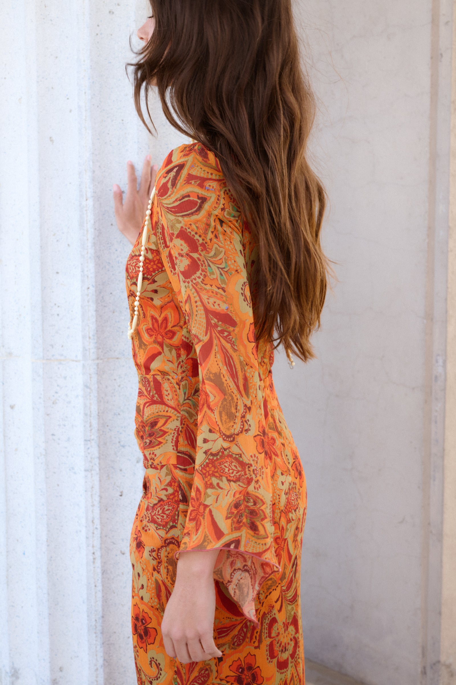 VESTIDO CRETA MANDARINA