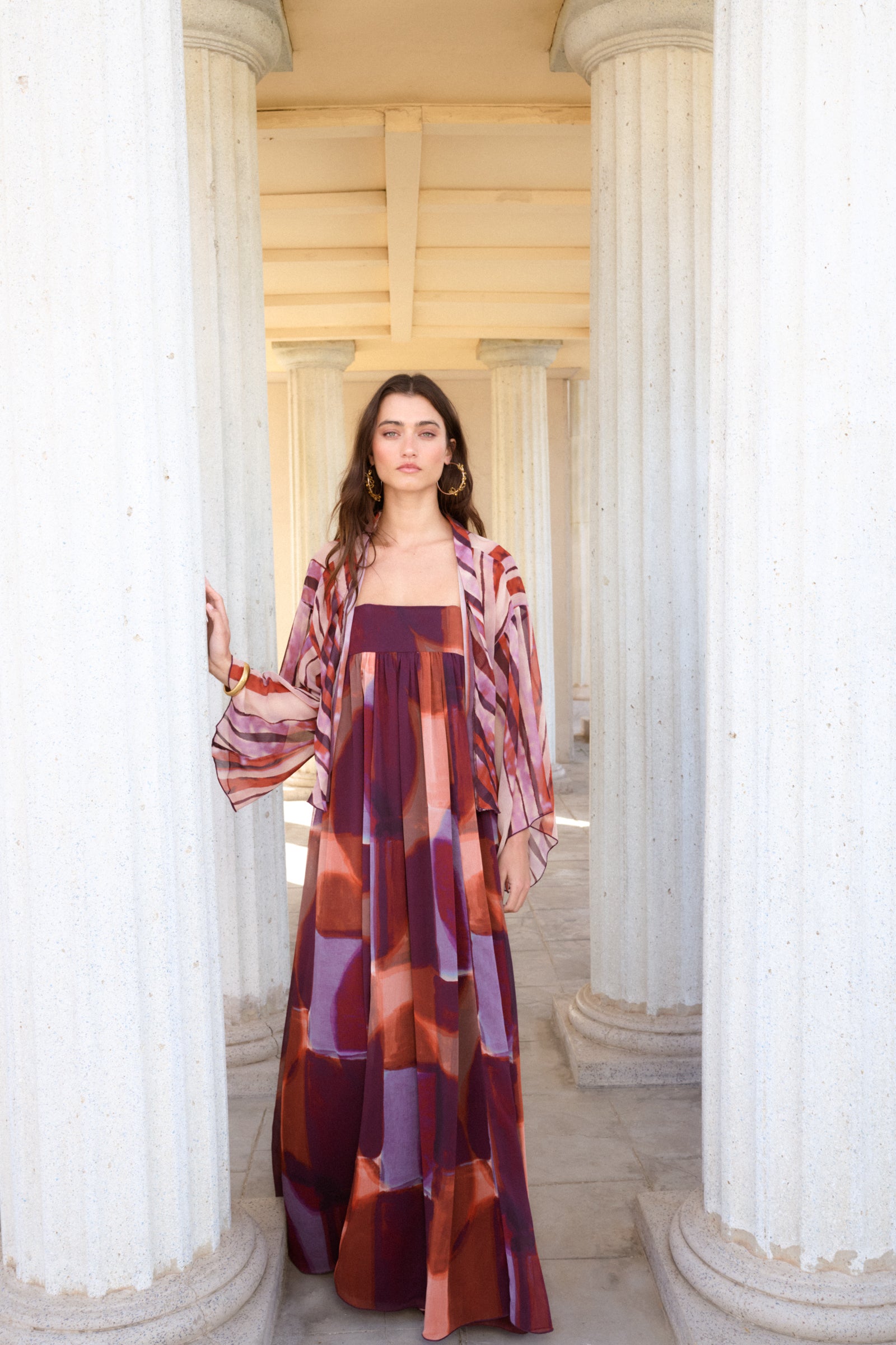 VESTIDO OLIMPO ACUARELA