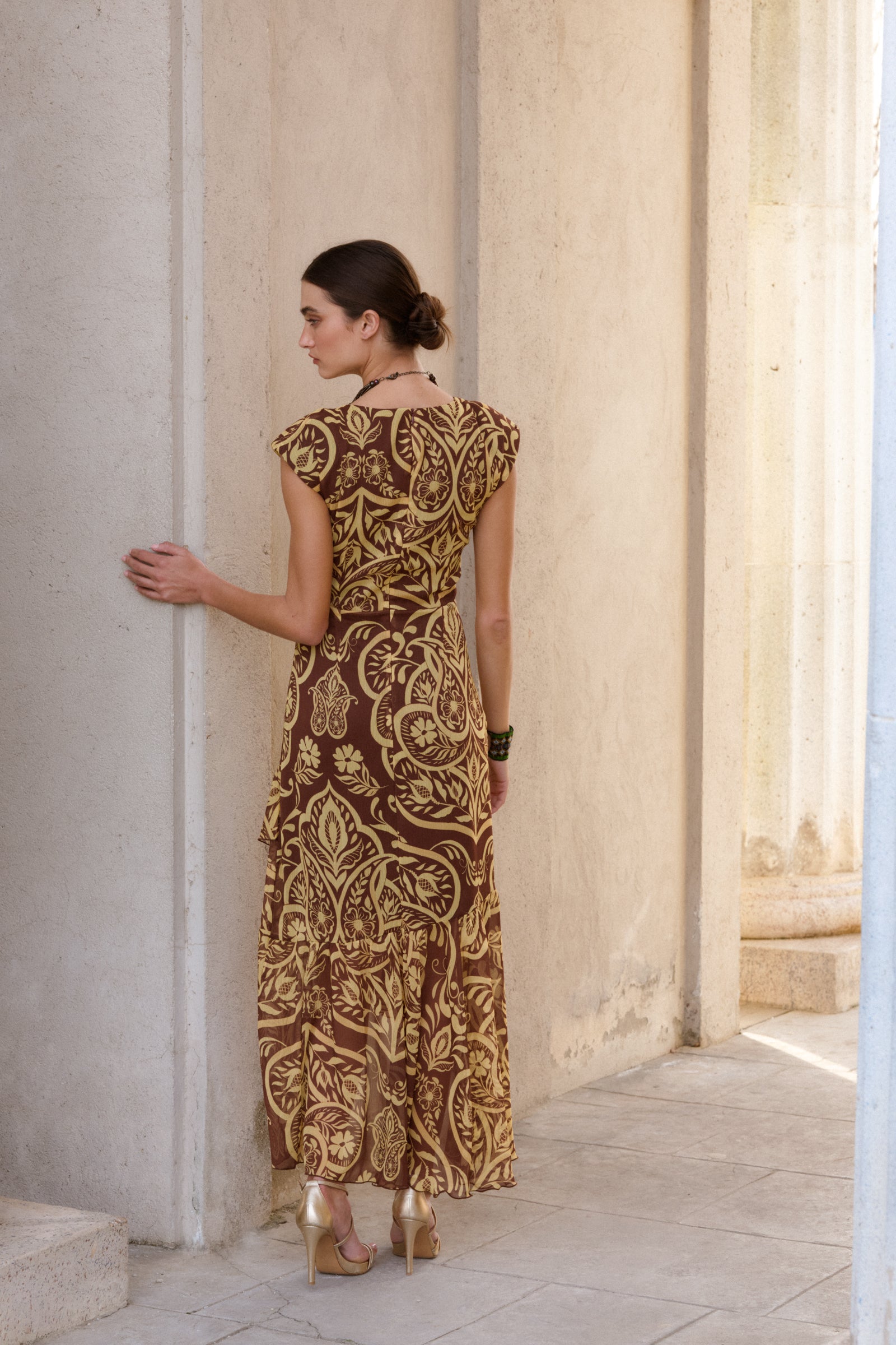 VESTIDO AMBROSÍA CHOCOLATE
