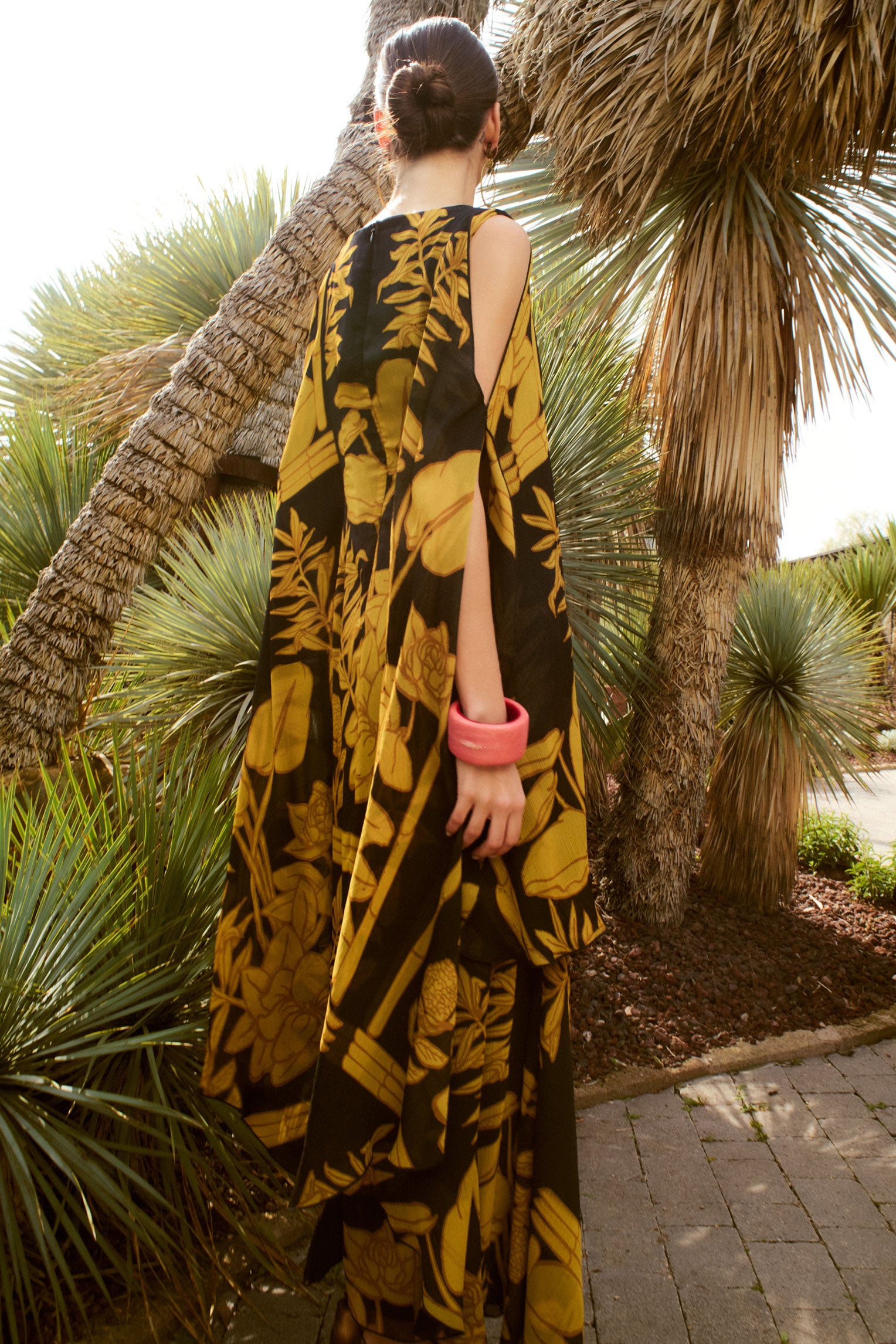 OKAWANGO PALM TREES DRESS
