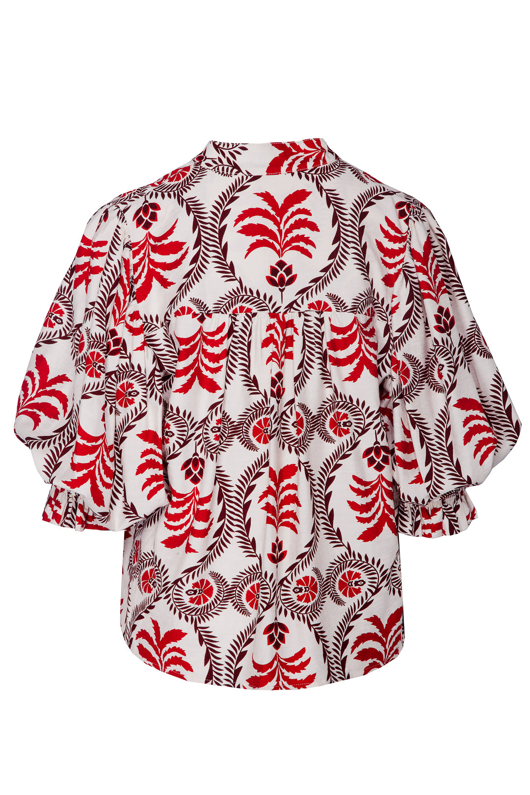 BLUSA ABULLONADA TROPICAL