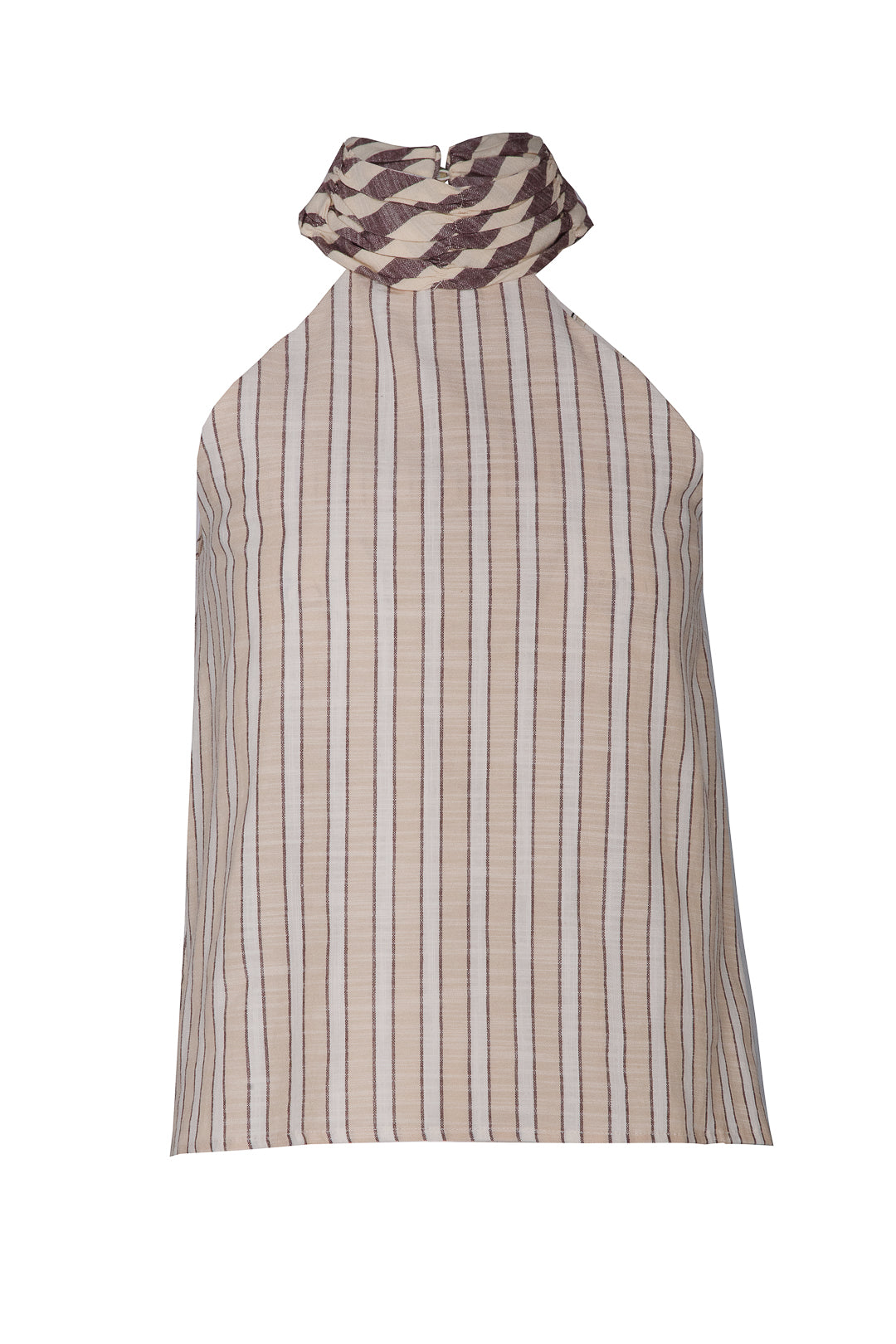 TOP HALTER RAYAS TOPO