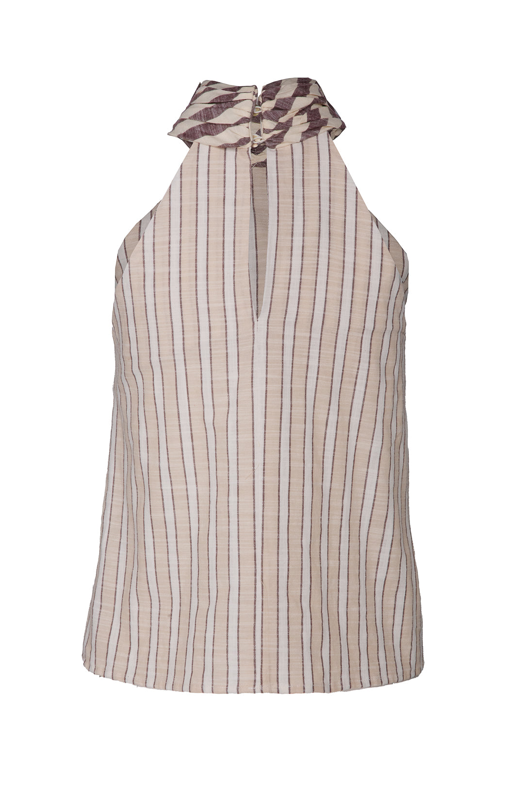TOP HALTER RAYAS TOPO