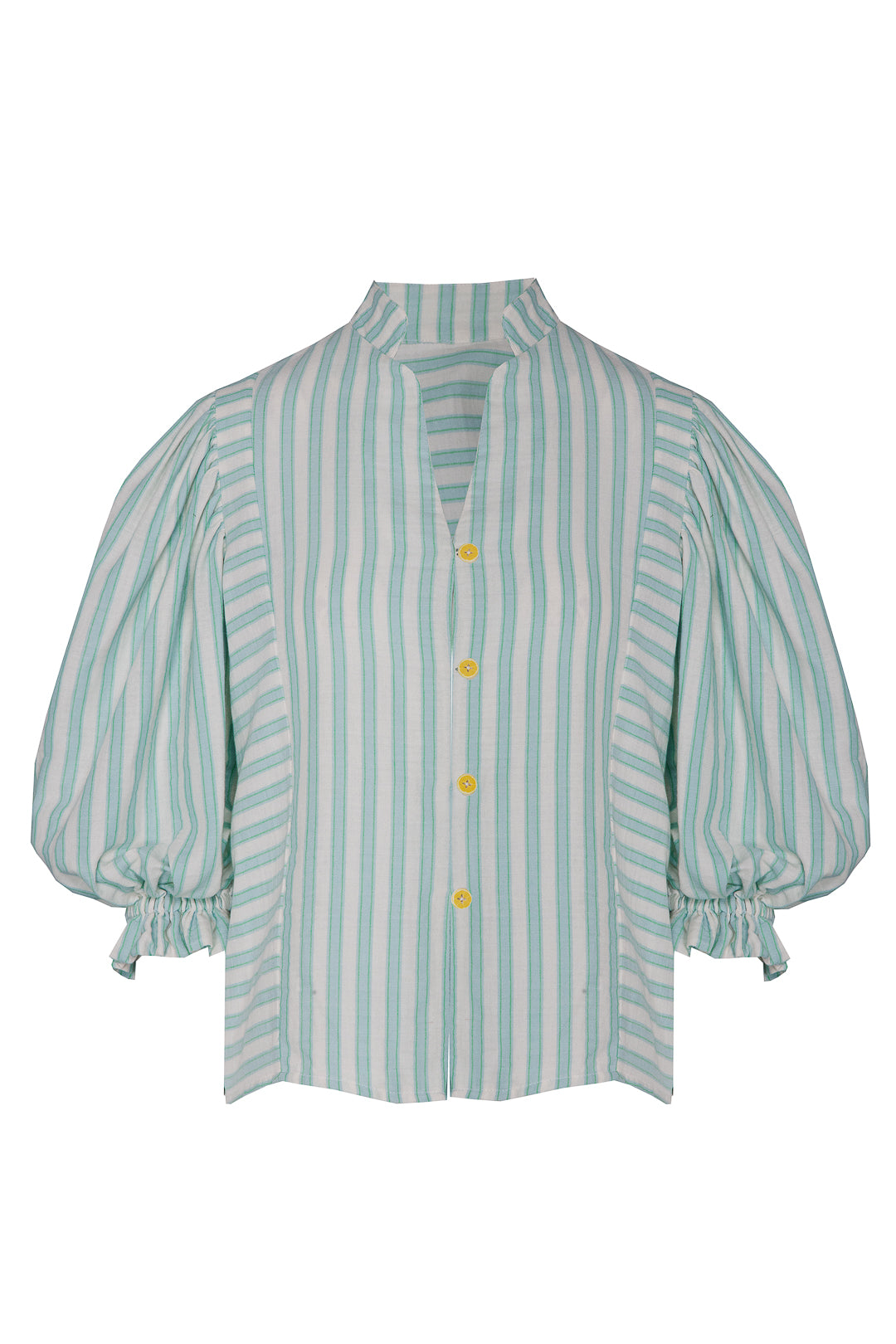 BLUSA ABULLONADA RAYAS