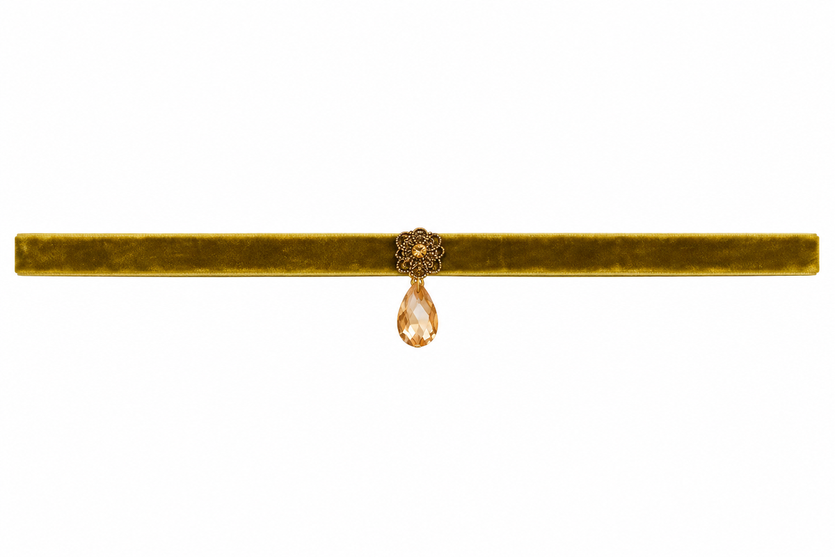 GARGANTILLA VELVET OLIVA