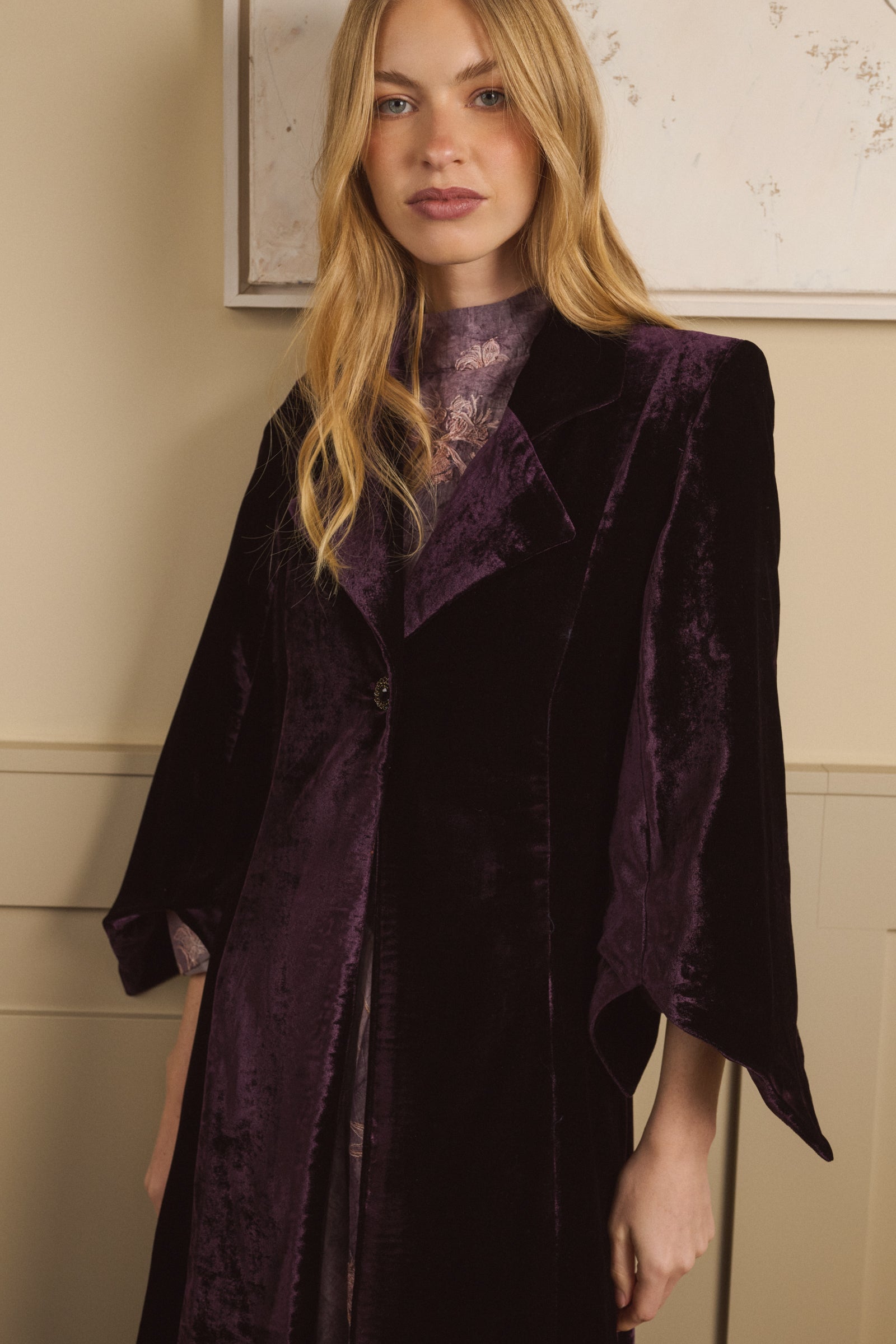 EGGPLANT JEWEL COAT