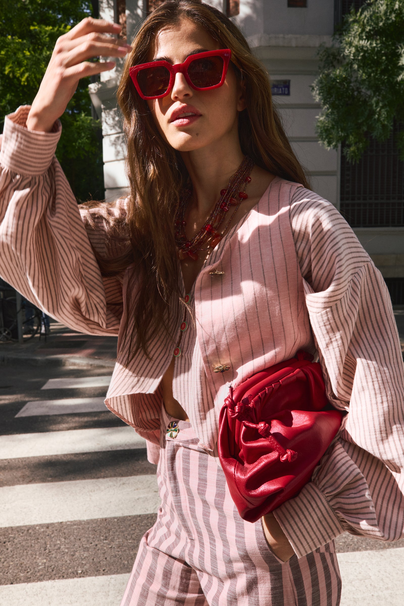 PANTALÓN SASTRE ROSA