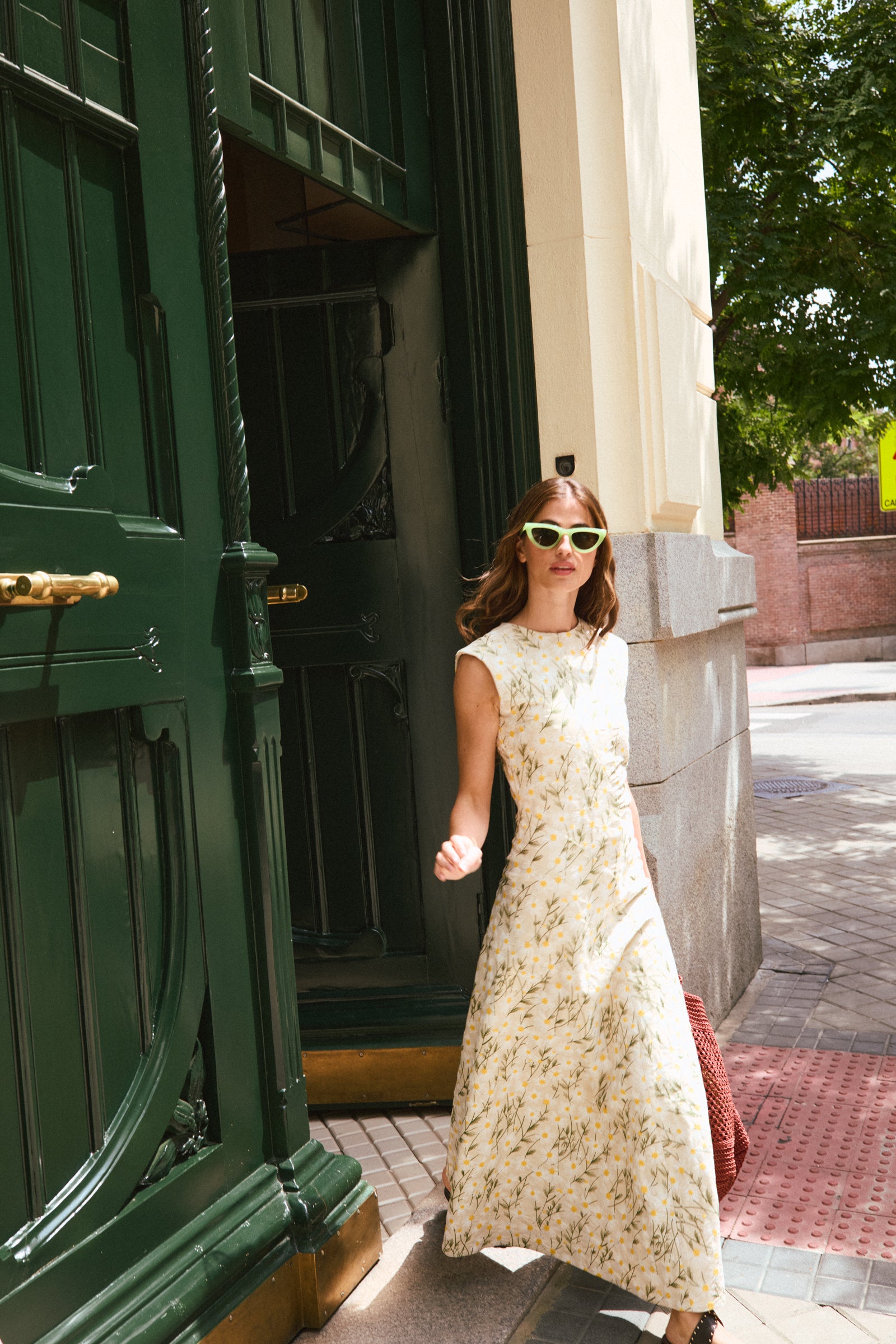 VESTIDO FRUNCE MARGARITAS