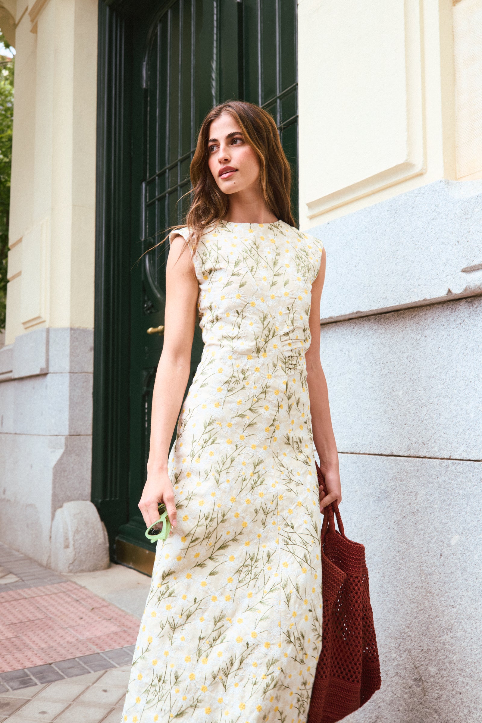 VESTIDO FRUNCE MARGARITAS