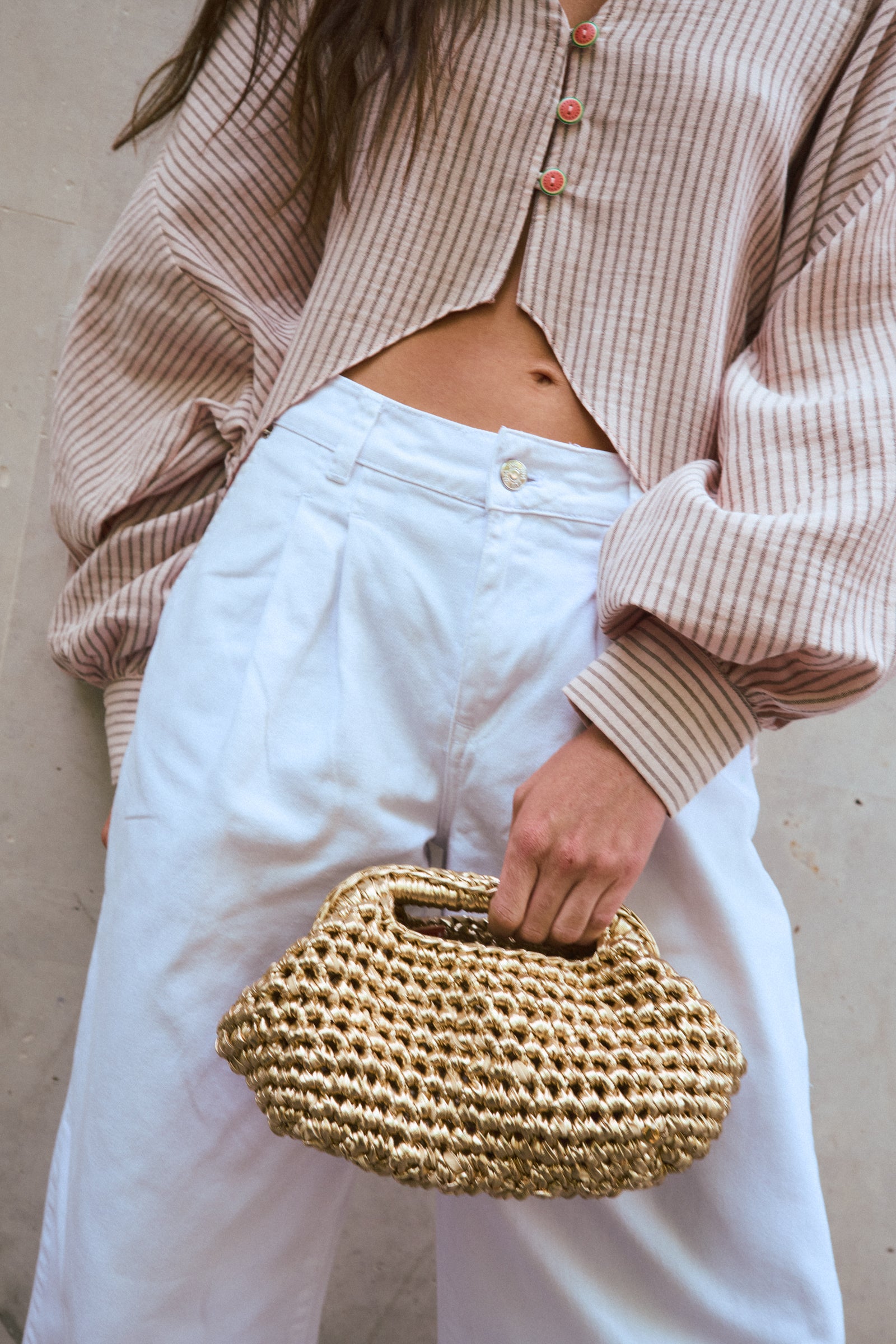 BOLSO GALA DORADO METALIZADO
