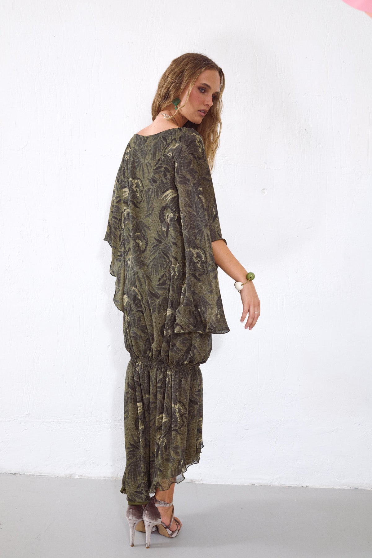 VESTIDO VÉRTICE HOJAS