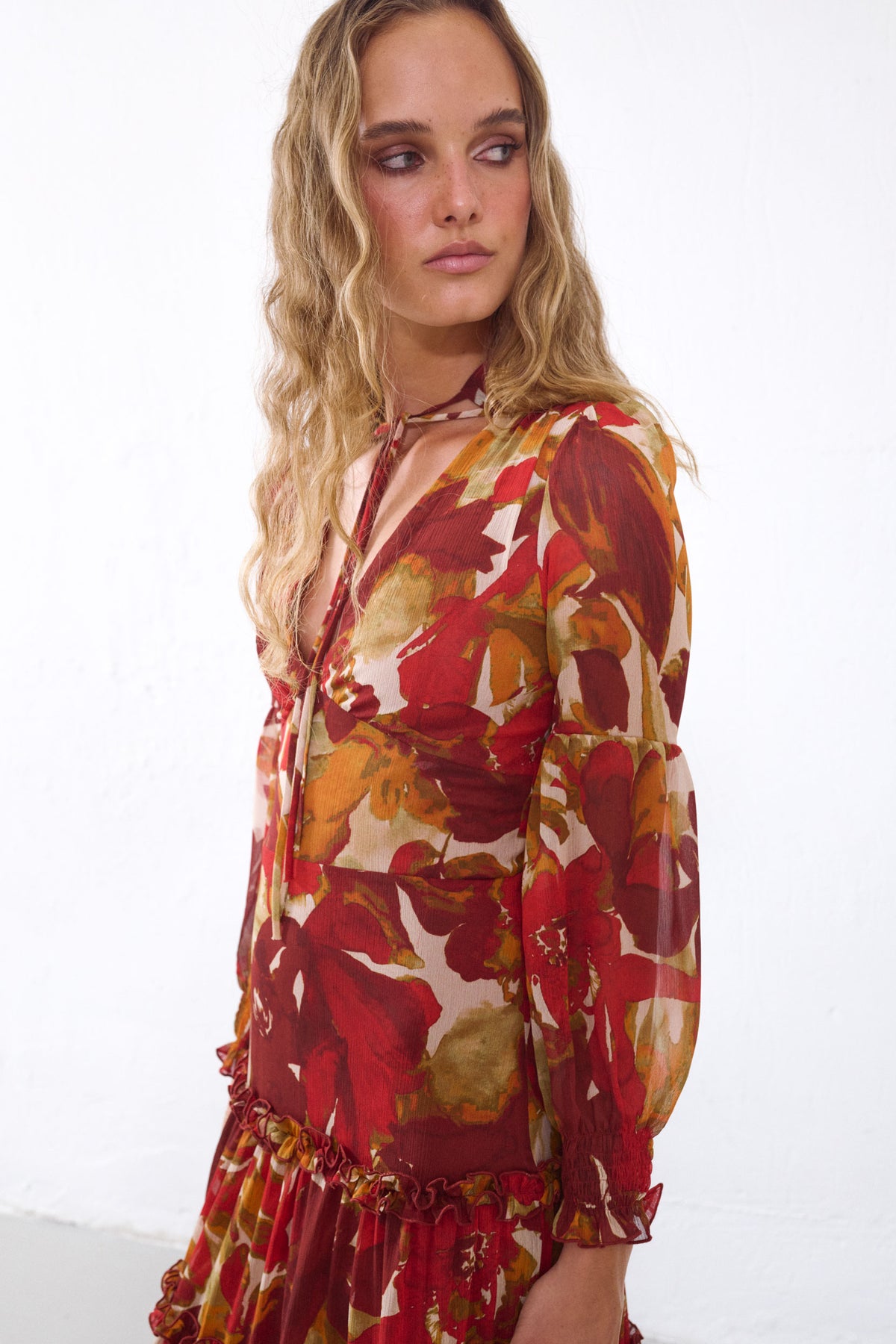 VESTIDO ÉBANO GRANATE
