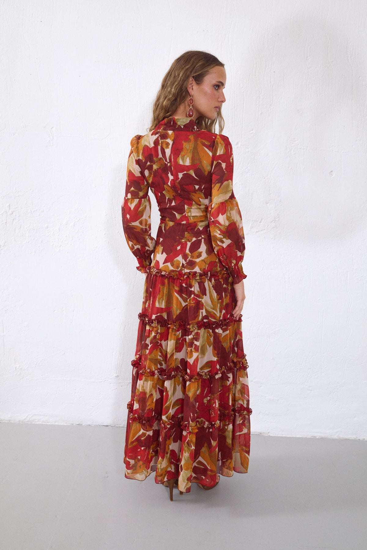VESTIDO ÉBANO GRANATE