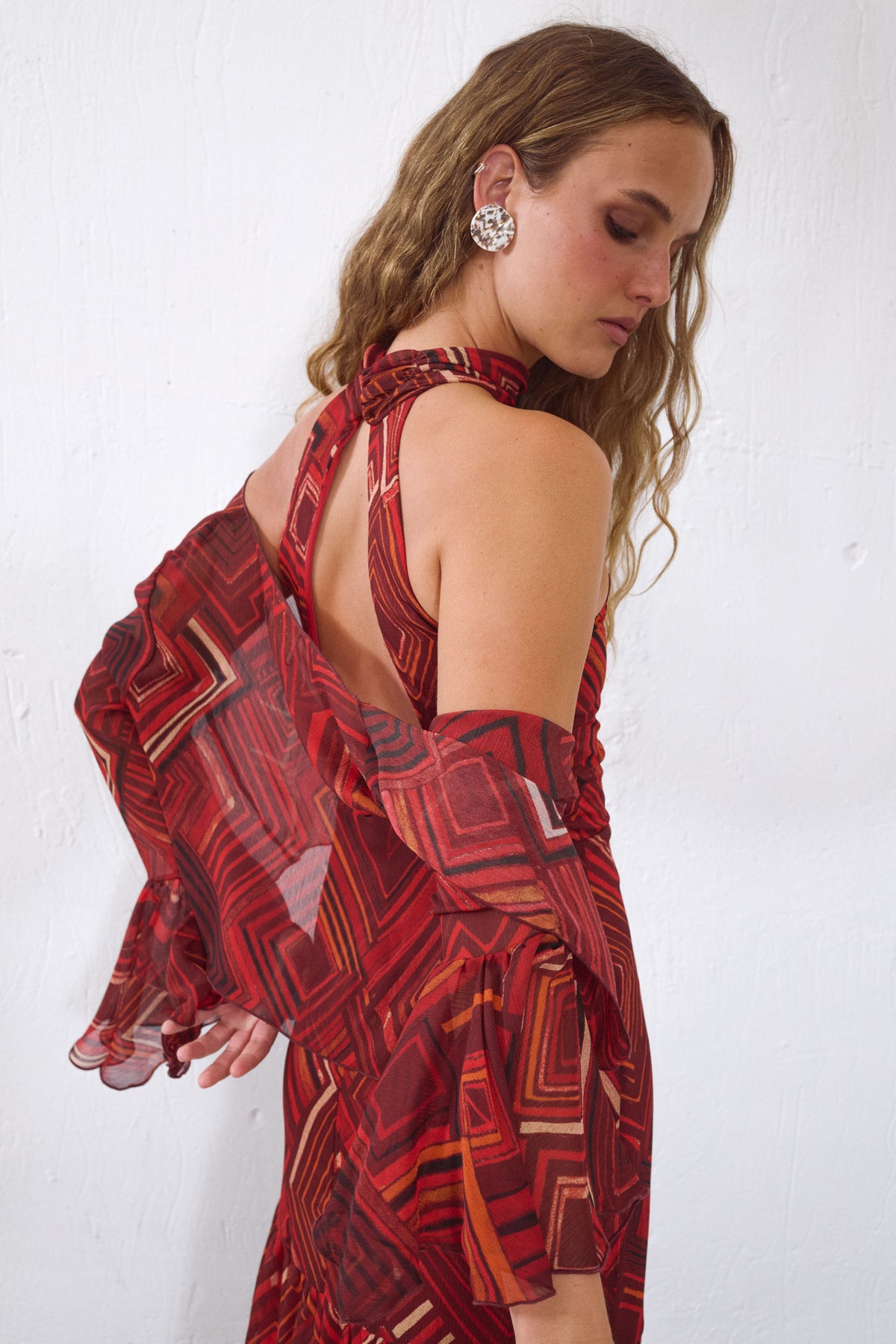 VESTIDO PRISMA GRANATE