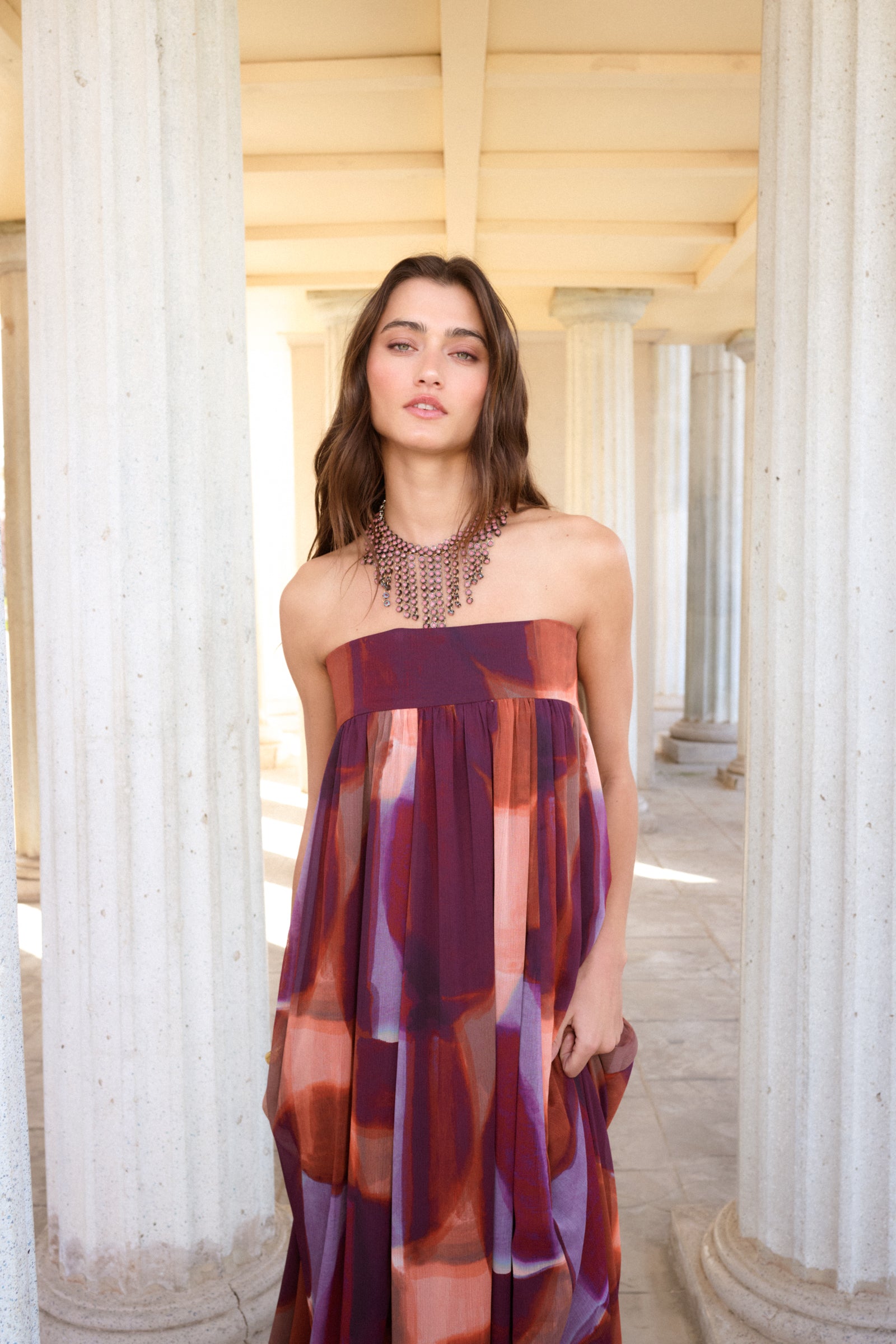 VESTIDO OLIMPO ACUARELA