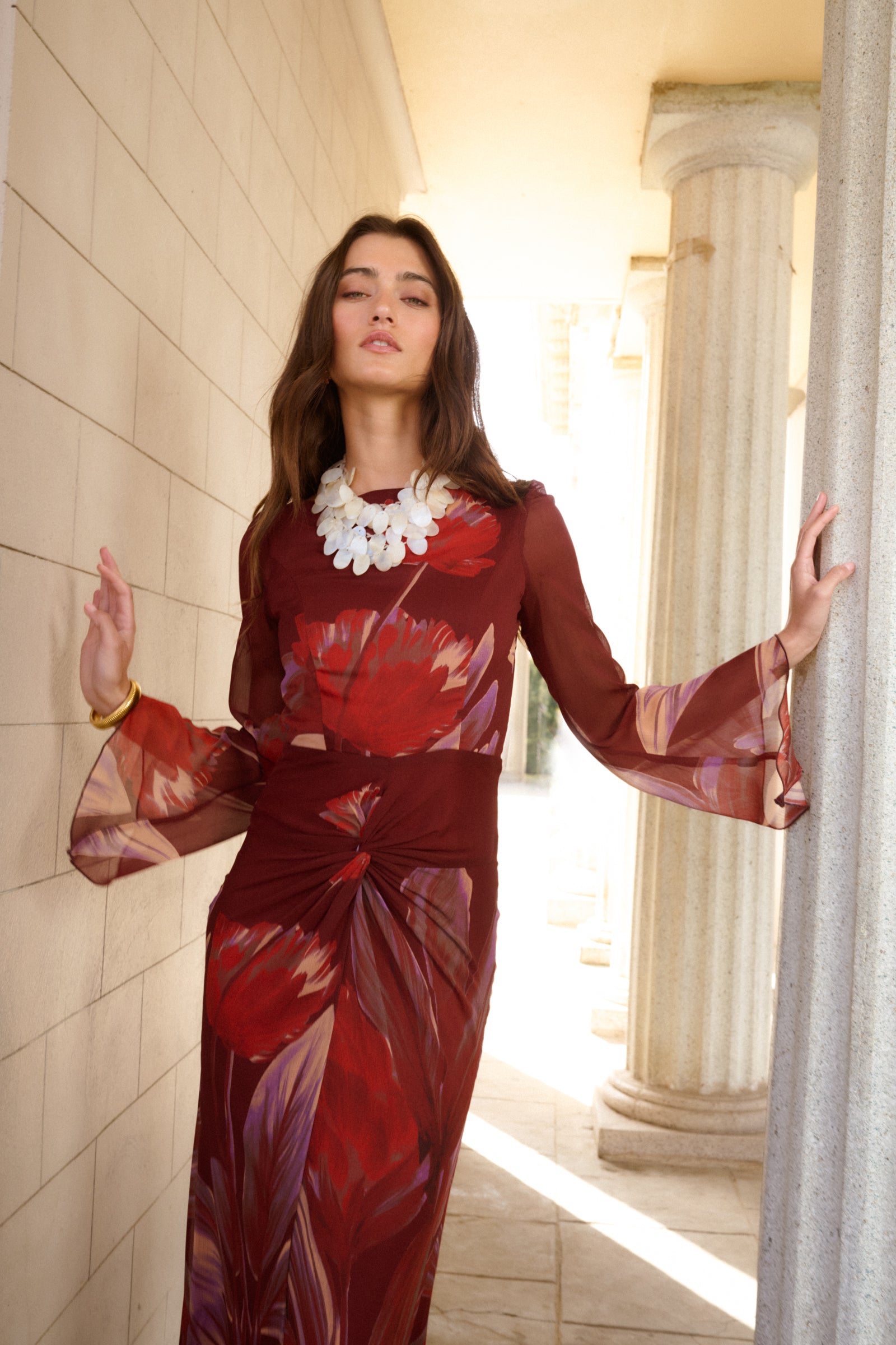 VESTIDO CRETA FRAMBUESA