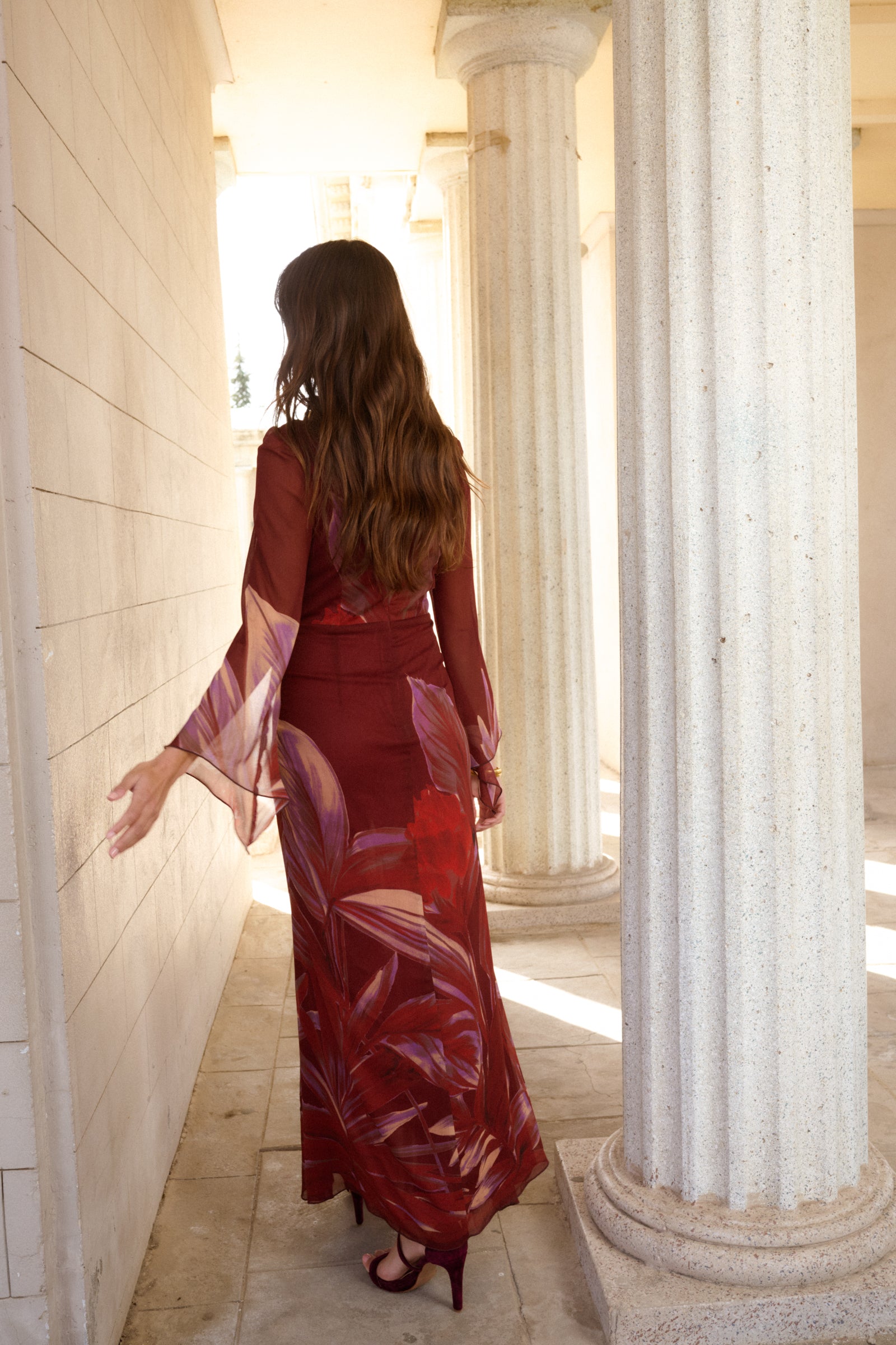 VESTIDO CRETA FRAMBUESA