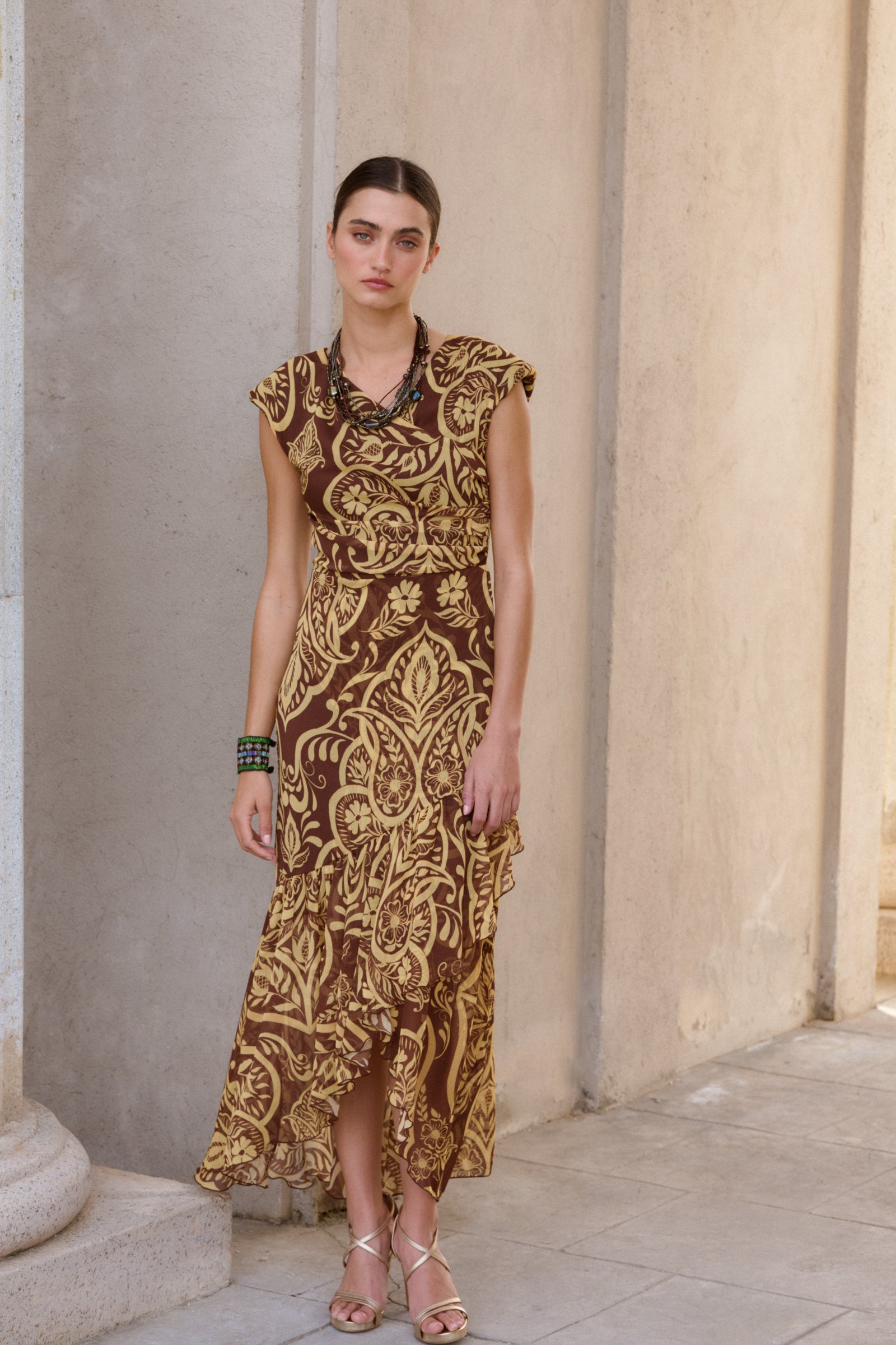 VESTIDO AMBROSÍA CHOCOLATE