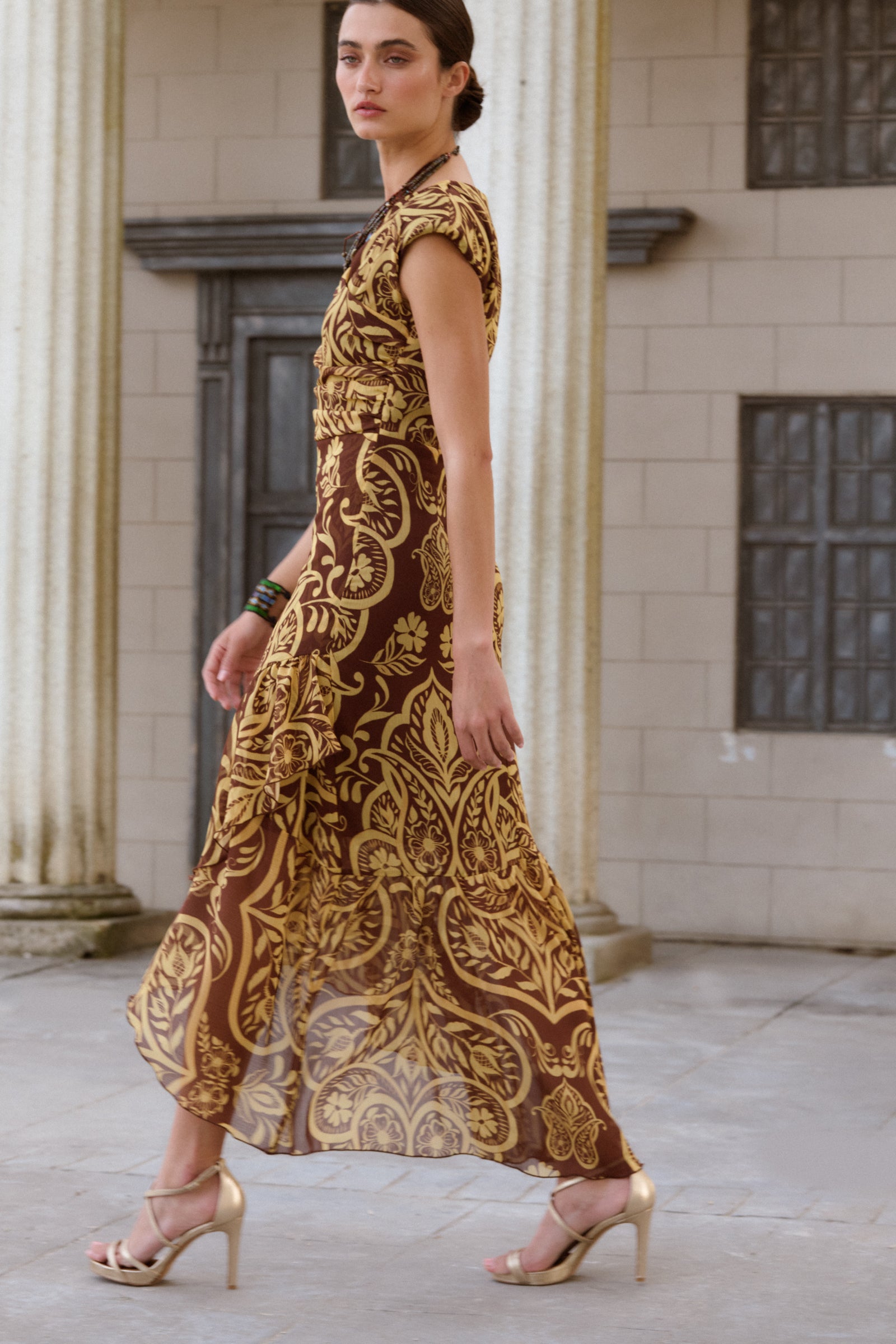 VESTIDO AMBROSÍA CHOCOLATE