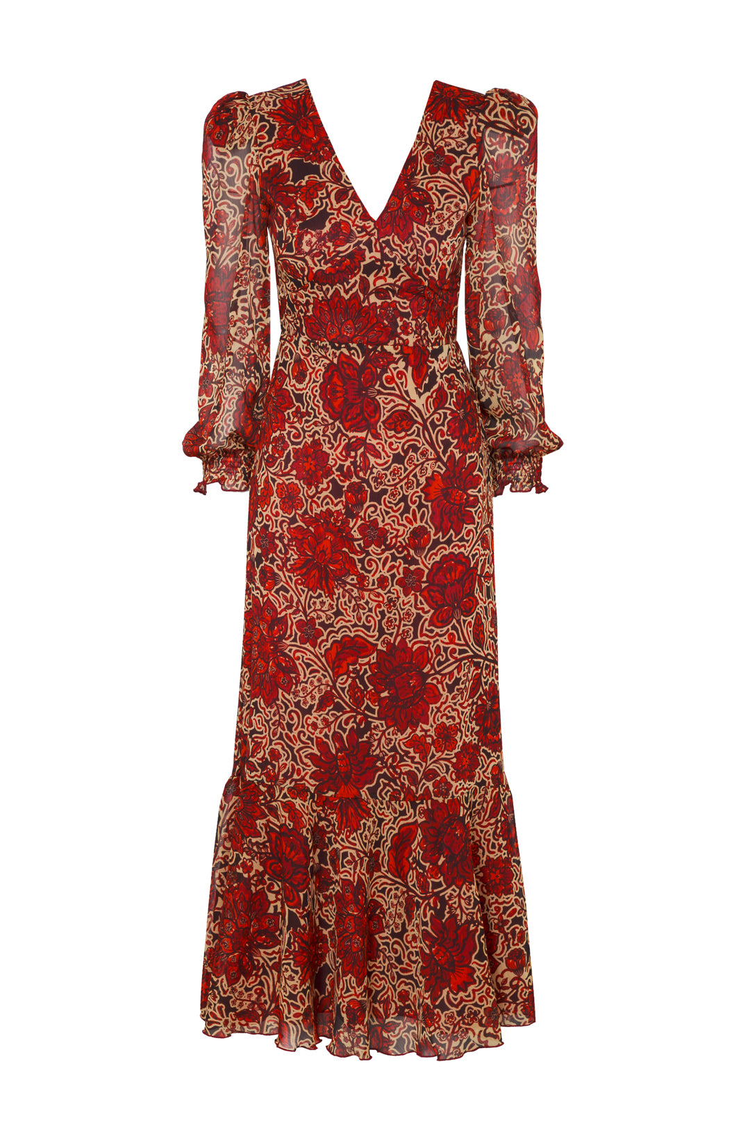 VESTIDO TÁNGER GRANATE