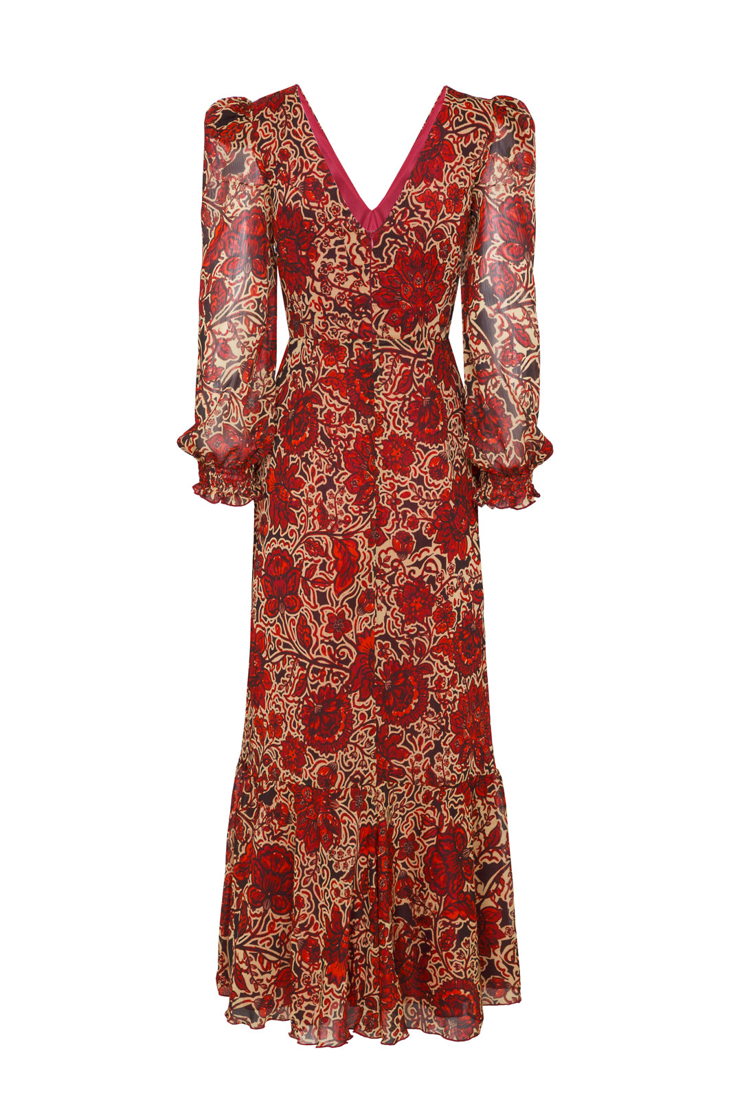 VESTIDO TÁNGER GRANATE